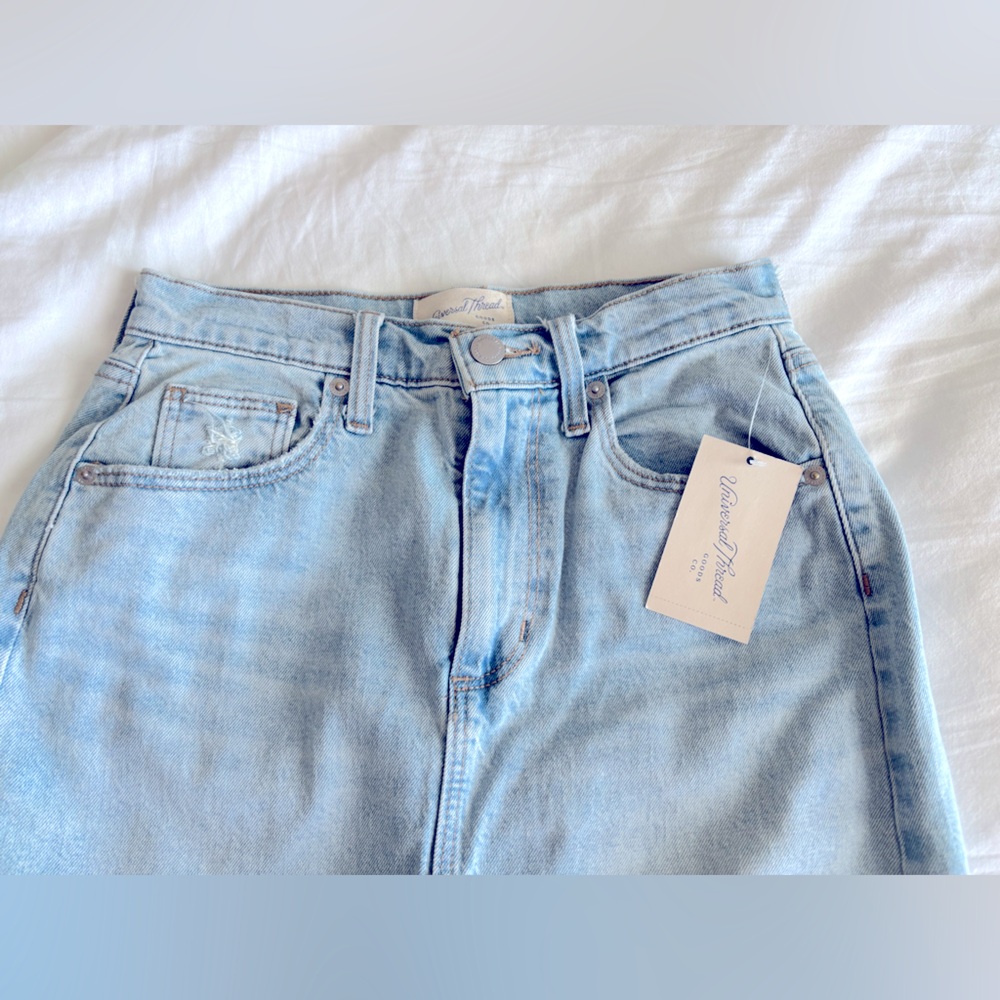 Universal Thread Blue Flare Jean Skirt, NWT! - Picture 3 of 6